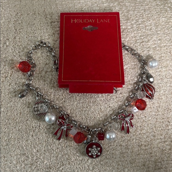 Holiday Lane Christmas Necklace W/Charms - Picture 3 of 12